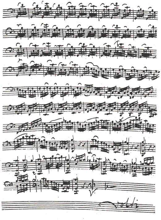 Bach  Cello Suite No. 3 in C major: Prelude (concl.)